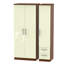 Yvette 3 Door Manufactured Wood Wardrobe-18860467-23704769