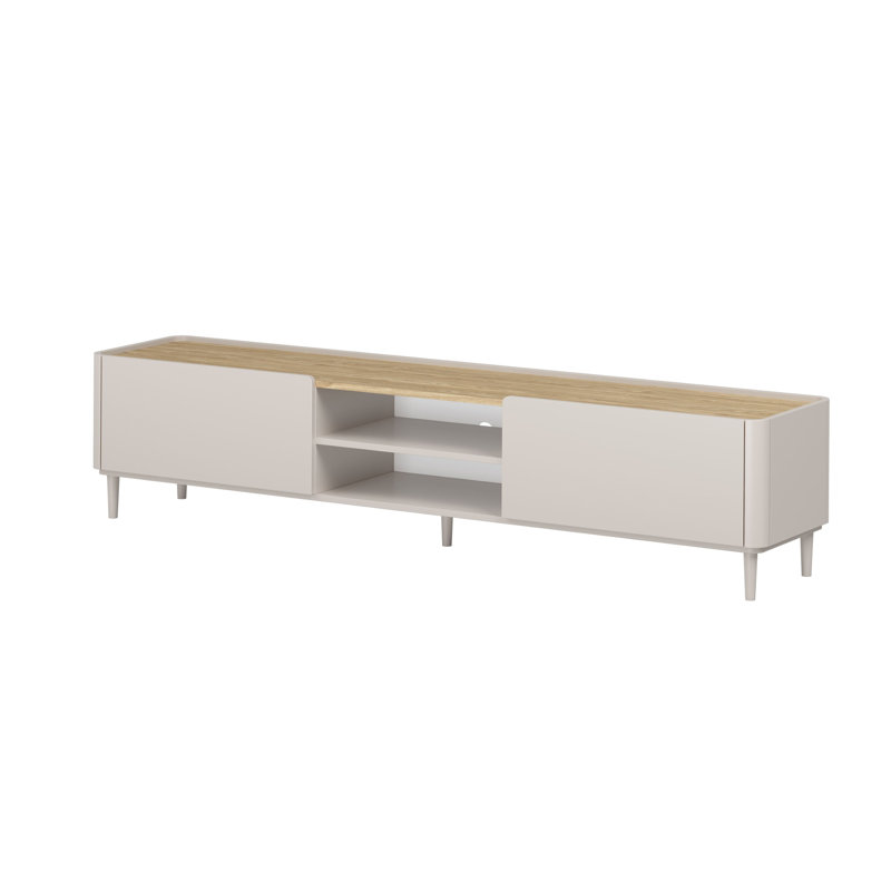 Blackett Unfinished TV Stand for TVs up to 77", Beige/Natural, 48 cm H x 220 cm L x 48 cm W