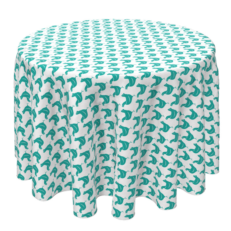 Round Cotton Twill Tablecloth