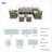 4 - Person Patio Conversation Set with Cushions-665766244-665766247