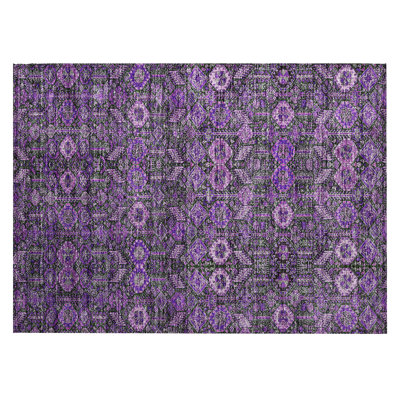 Jurnee Washable Floral Indoor / Outdoor Rug