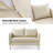 Eamor Modern 53" Upholstered Leather Loveseat-545787061