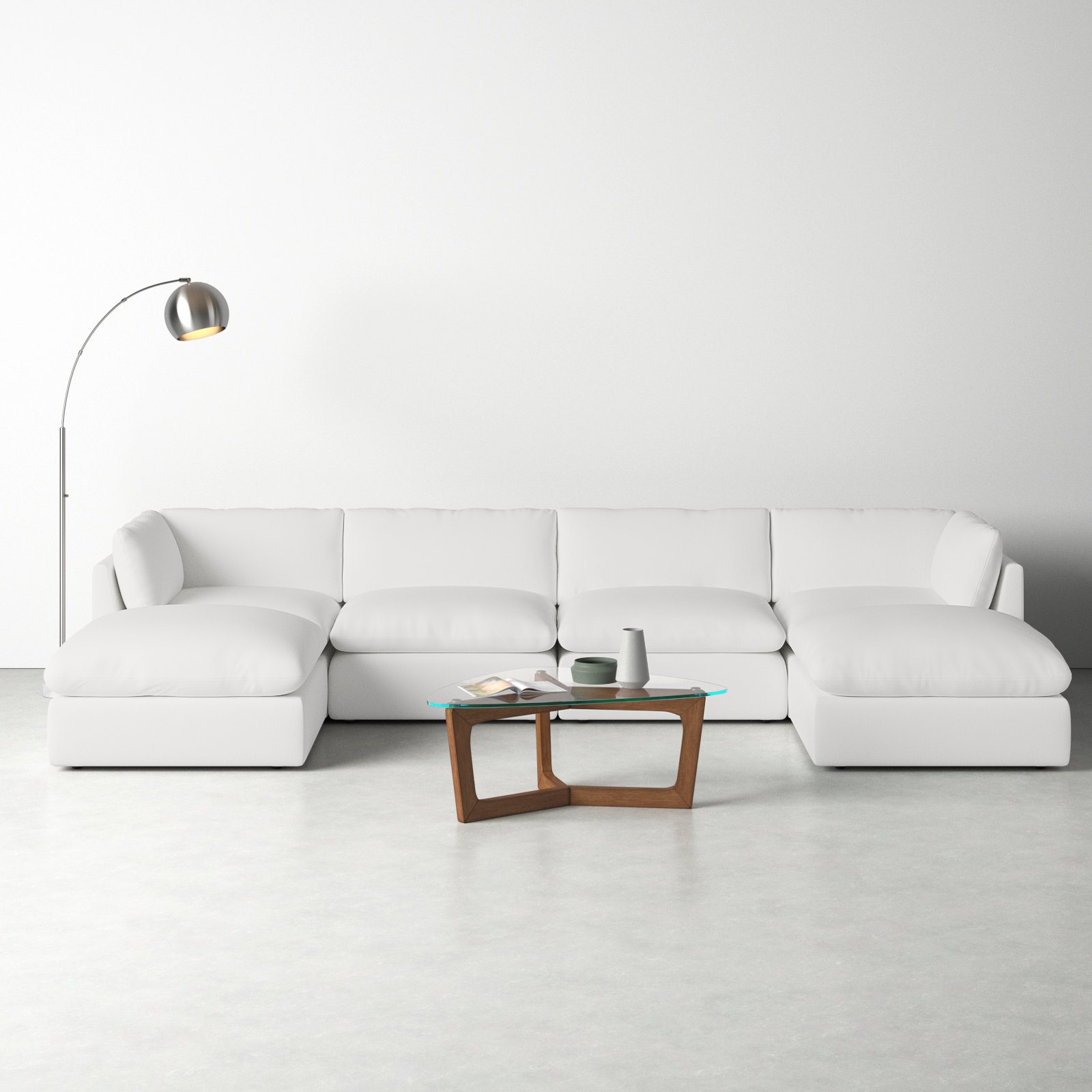 Davos Modular Upholstered Chaise U-Sectional