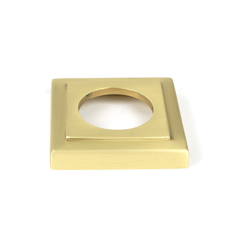 Concealed Satin Brass Round (Square) Thumbturn