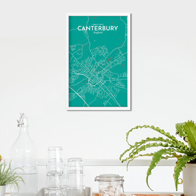 Canterbury City Map, impression