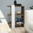 Modern Wall-Mounted Bookshelf, Walnut & White, 20.4 x 27.6 x 9.8 inches | 100% Melamine Coated Particle Board, Thickness: 0.7 inches | Multiple Shelves, Stylish & Functional Storage Solution for Home or Office-1400231158