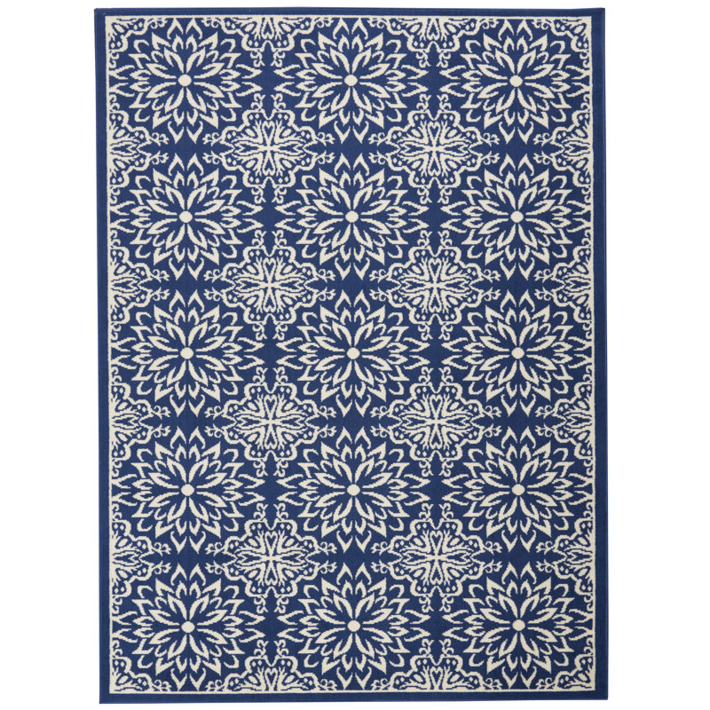Chua Floral Indoor Rug, Rectangle 3' x 5'