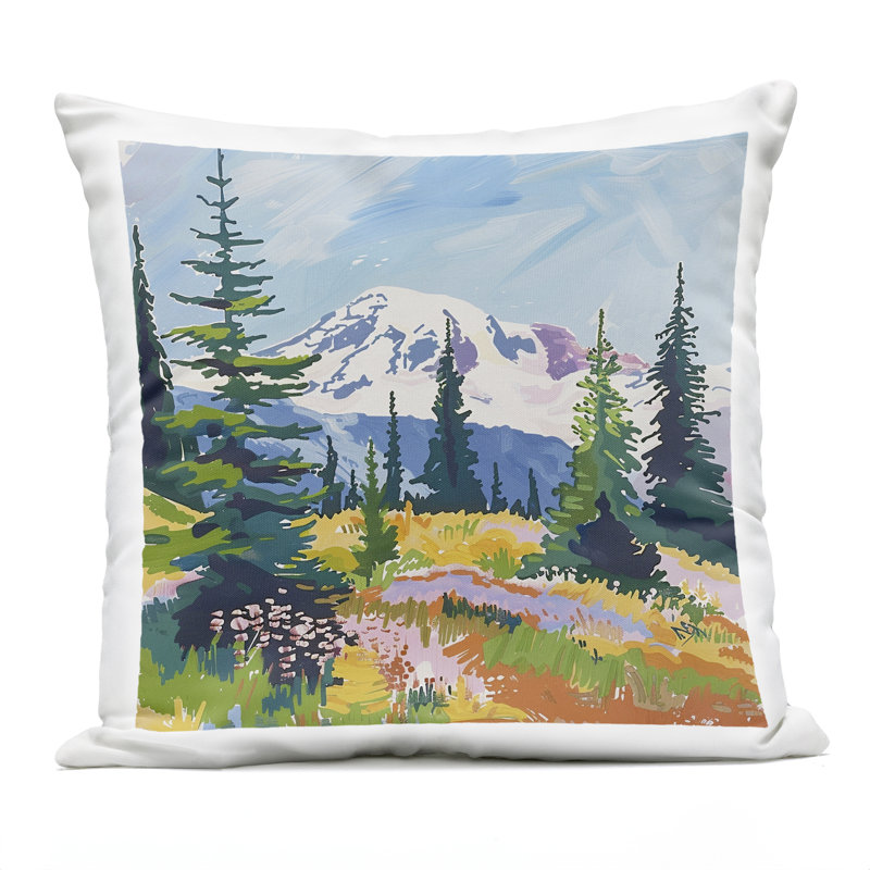 Coussin d'extérieur Modern Expressive Lakeside