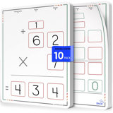 Scribbledo Multiplication Practise 9"x12" Small White Board 