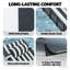 Chaise longue de patio réglable en acier, conception pliable pour le confort extérieur
