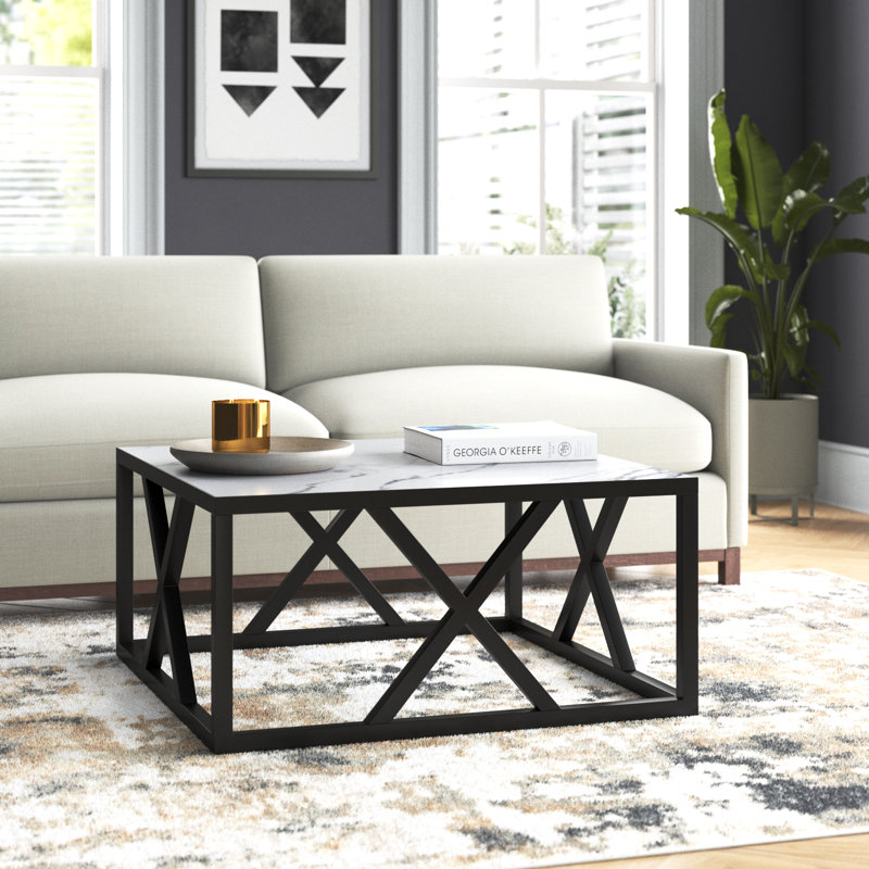 Erico Coffee Table, White/Gray