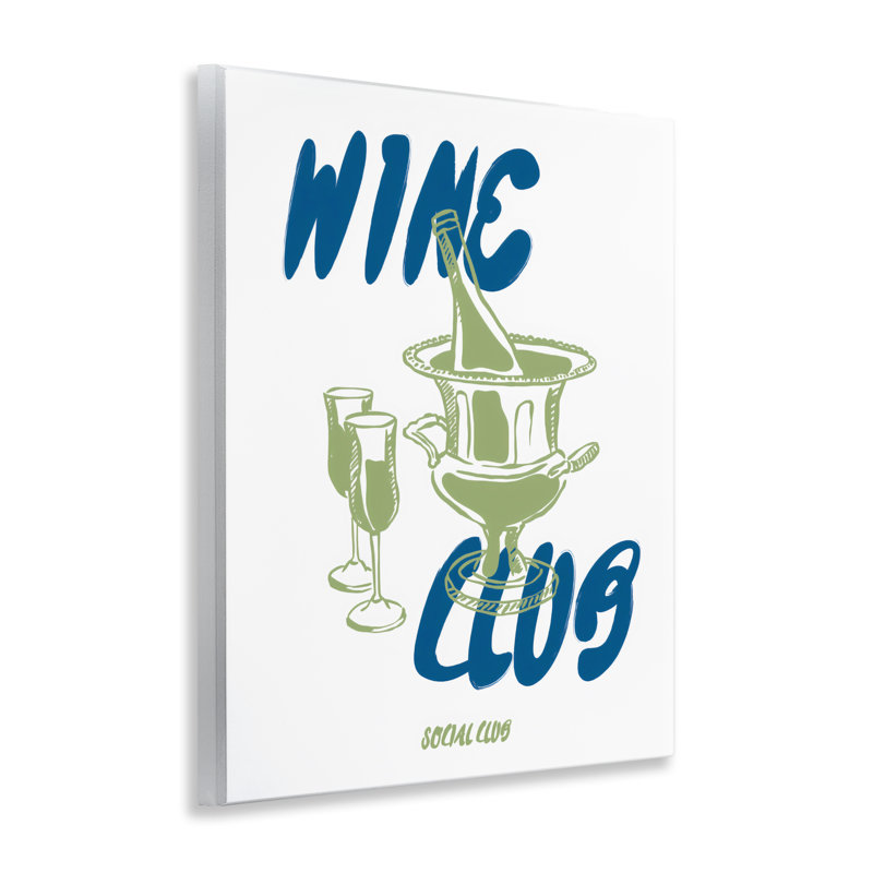 Plaque murale «Wine Club», The Prints Vibe