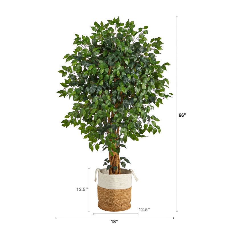 66'' Faux Ficus Tree in Planter