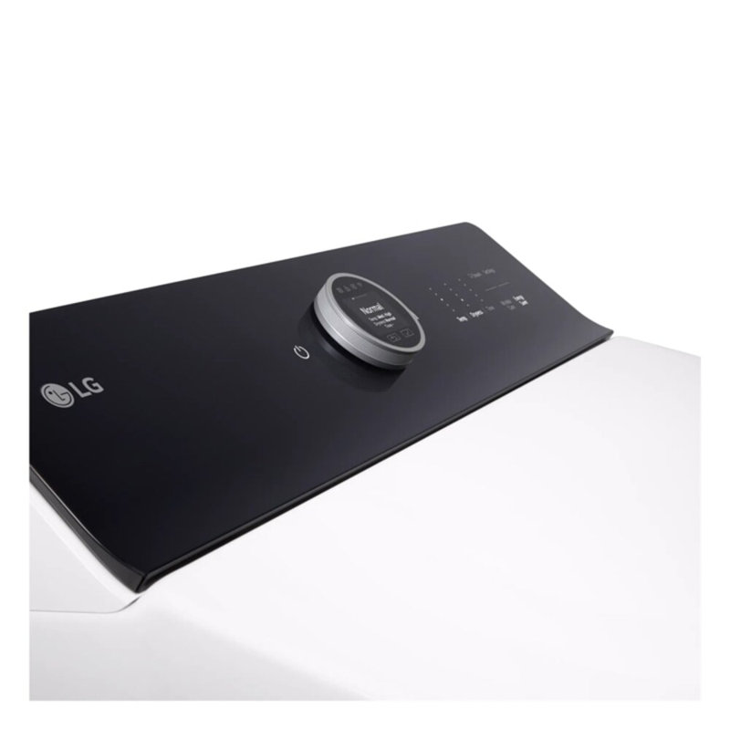 LG 7,3 pi³ Porte très grande capacité à gaz Turbosteam LG Easy Connect, connexion Wi-Fi, blanc