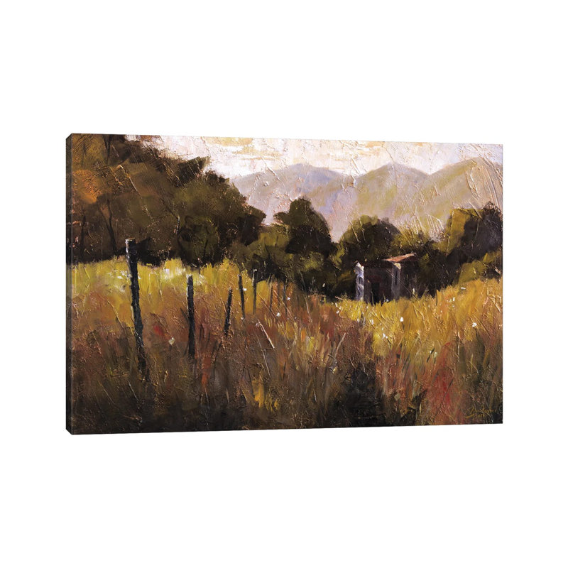 Tuscany, Italy, Walking To The Rose Field II 1 Piece Wall Art on Canvas, 20.32 cm H x 30.48 cm W, Wrapped Canvas