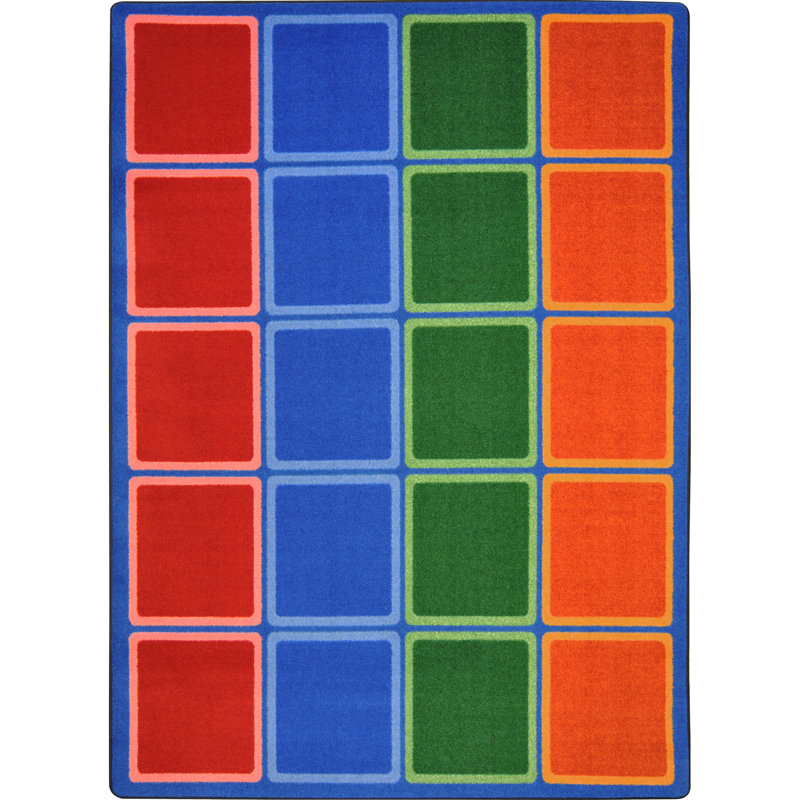 Tapis Kid Essentials Blocks Abound, Rectangle 5 pi 4 po x 7 pi 8 po