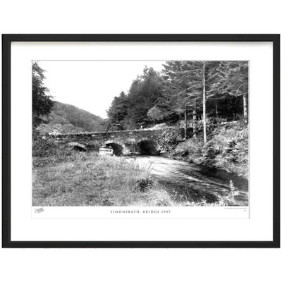 Simonsbath, Bridge 1907 - Single Picture Frame Print