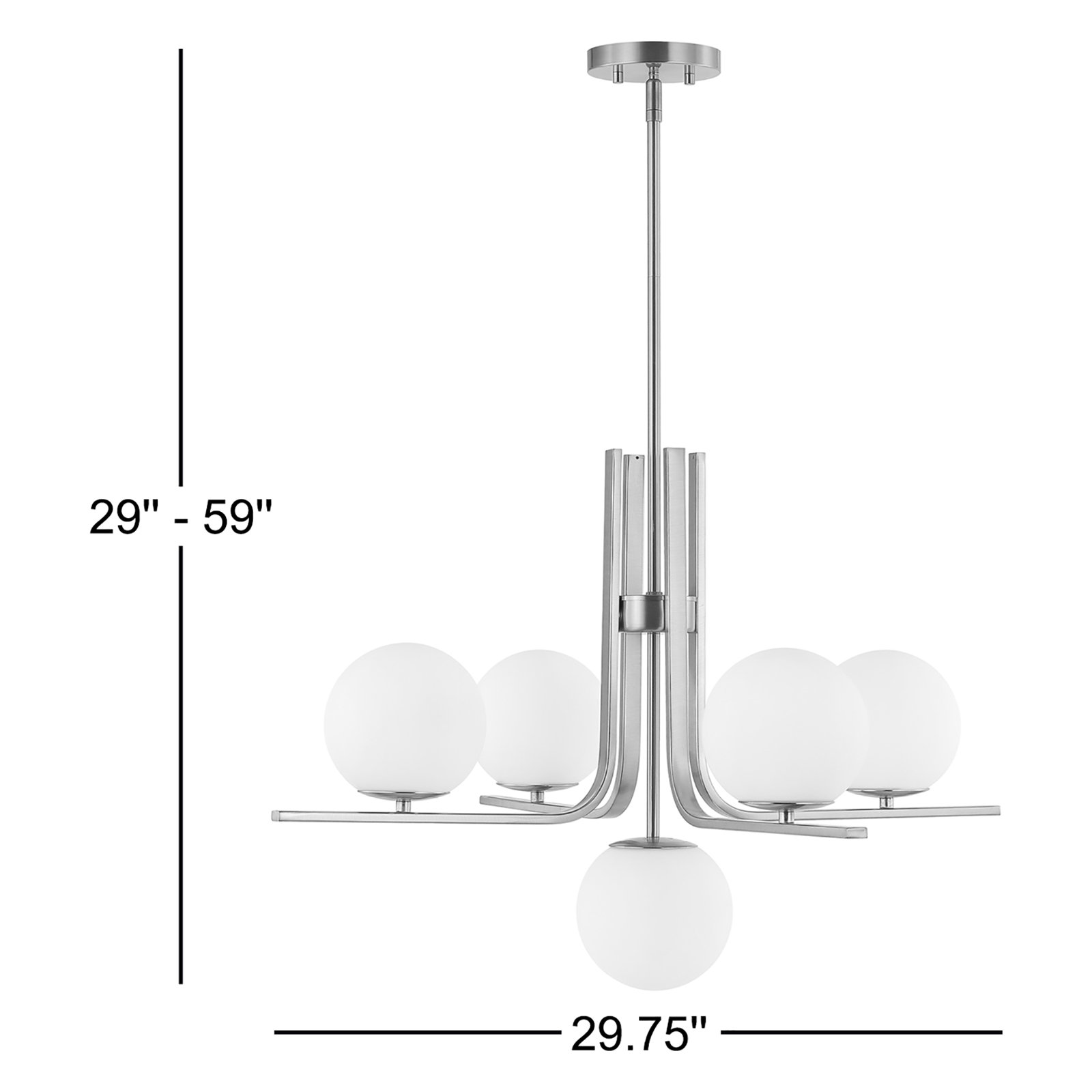 Kazu Iron 5-Light Chandelier