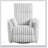 Luxurious Corduroy Upholstered Swivel Glider Reclining Chair With Matching Pillows, Gray, Modern Living Room Furniture