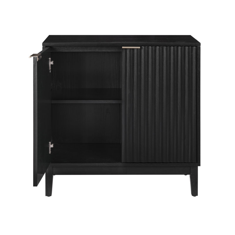 Armoire de rangement à 2 portes pour l'organisation de la maison, Noir