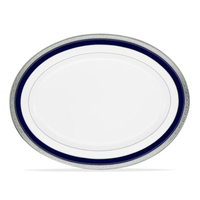 Plateau de 14 po Noritake Crestwood Cobalt Platinum