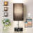 3-Color Temperature Table Lamp with USB A Port and C Port-744471347