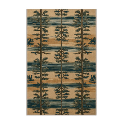 Machine Washable Nature Brown Area Rug