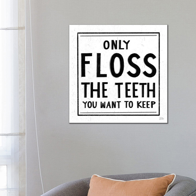 Only Floss by Melissa Averinos - Wrapped Canvas Print, 66.04 cm H x 66.04 cm W x 1.91 cm D