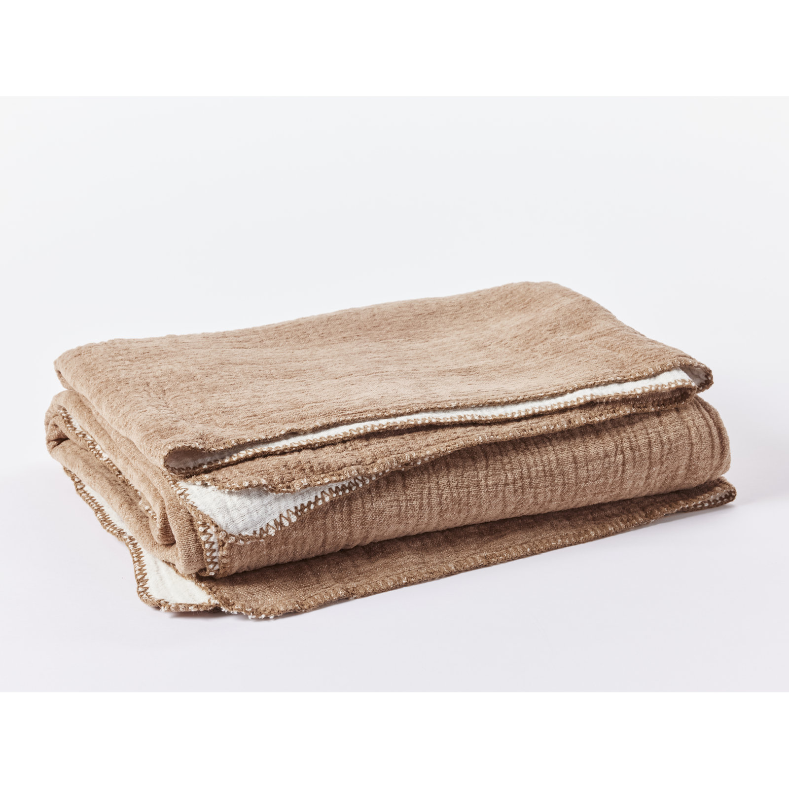 Cozy Cotton Throw Blanket, Full/Queen, Sienna