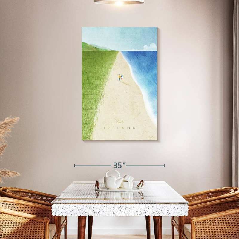 Affiche de voyage rétro Nicci Ireland, H 45 po x l 30 po