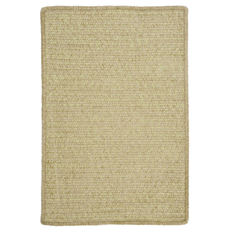 Tapis intérieur / extérieur vert Yaritza Sprout, Rectangle 7 pi x 9 pi