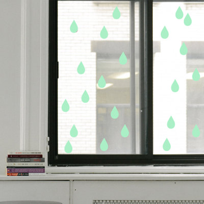 Décalcomanie murale lumineuse raindrop