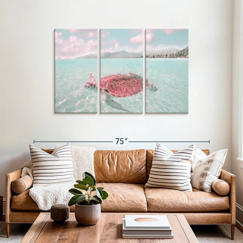Brampt Sunbathing Turtle, 36" H x 57" W