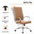Mulkey High-Back Leather Executive Office Chair – Adjustable Swivel Desk Chair for Computer, Conference, or Home Office Use-769692539