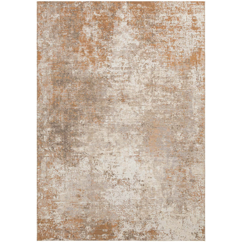 Abstract Wool Flatweave Area Rug, Rectangle 140 x 200 cm