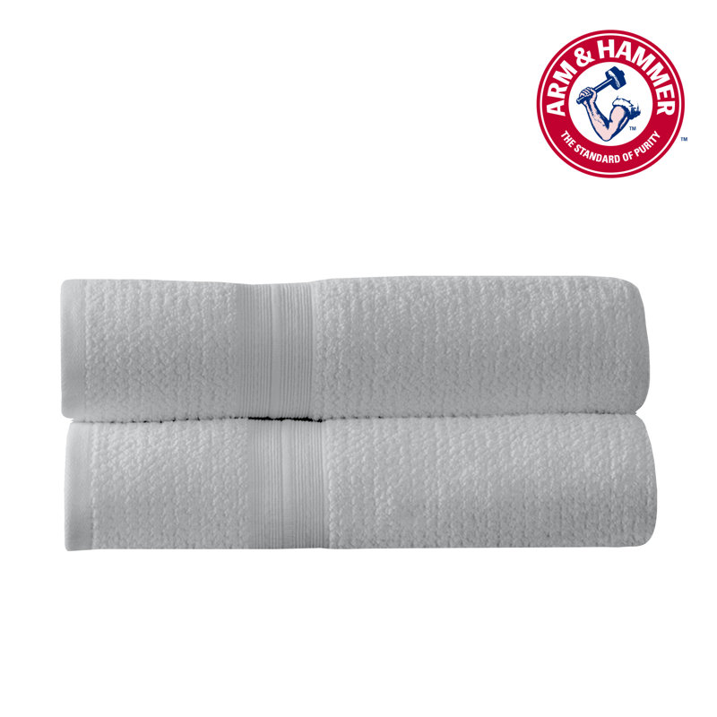 Arm & Hammer Quick Dry Hand Towel Set, Light Gray