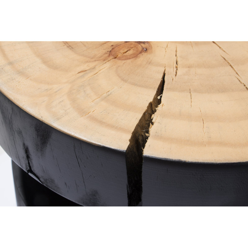 Inez End Table, Black Pine
