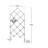 Mountville 93 in. H x 31.5 in. W Iron Lattice Panel Trellis
