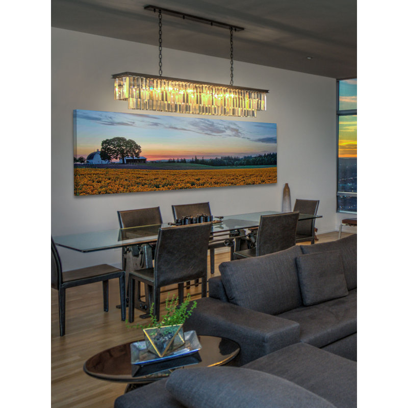 Sundown On The Farm by Don Schwartz - Wrapped Canvas Panoramic Print, 38 cm H x 114 cm W