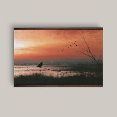 Tapisserie murale Sunset Marsh Bird