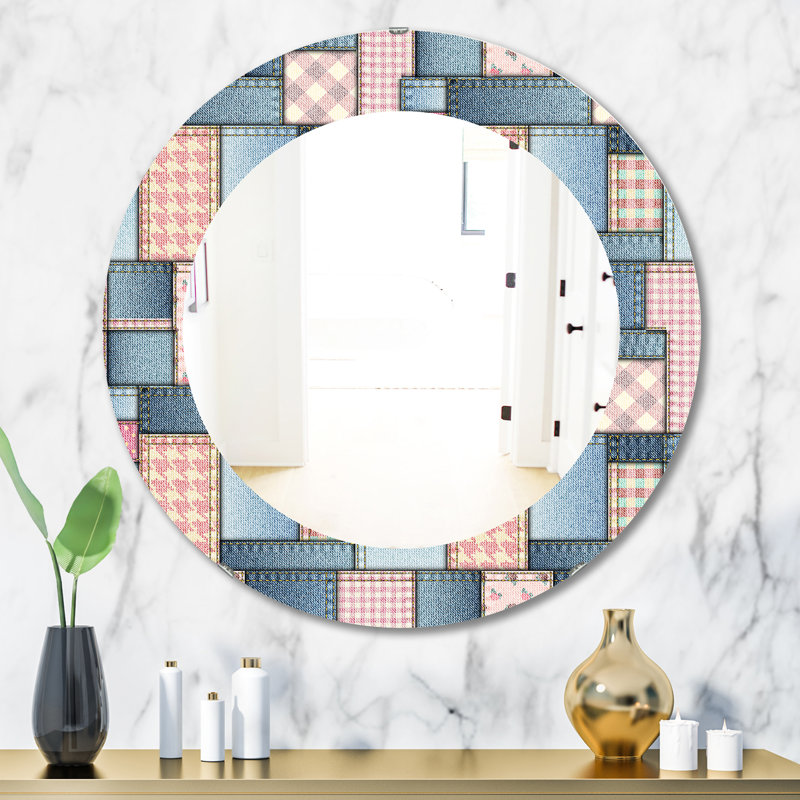 Miroir d'appoint Patchwork, H 31,5 po x l po