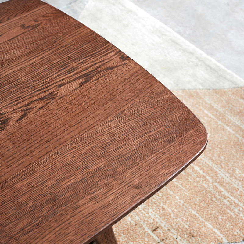 Table de centre en bois massif 47,2 "avec rangement pour tablettes, pour espace de vie à la maison 120 x 56 x 44 cm