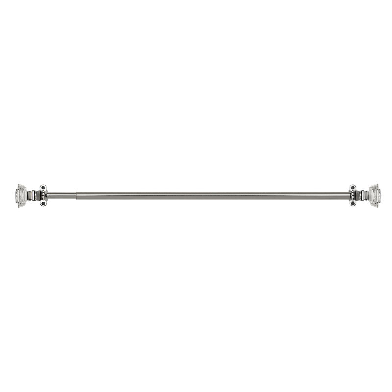 Wokingham Adjustable Single Curtain Pole, 48" - 86"
