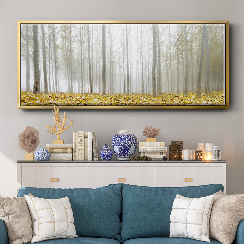 Poplar Grove- Framed Canvas, 20" H x 50" W