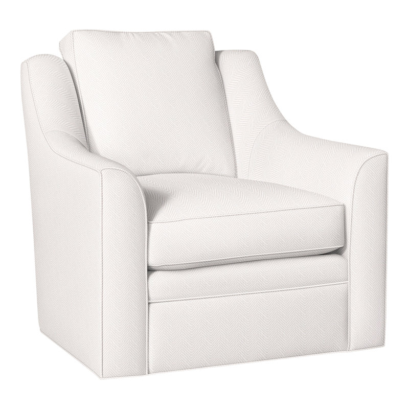 American Bungalow Nicholas Barrel Back Swivel Chair, Perigold Posh Snow