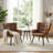 Modern Mid Century Accent Chair With Backrest & Metal Legs-1648502257