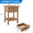 Farmhouse Nightstands Set Of 2, Modern End Tables With Open Shelf, Large Wooden Bedside Tables For Bedroom Or Living Room, Oak-914993485
