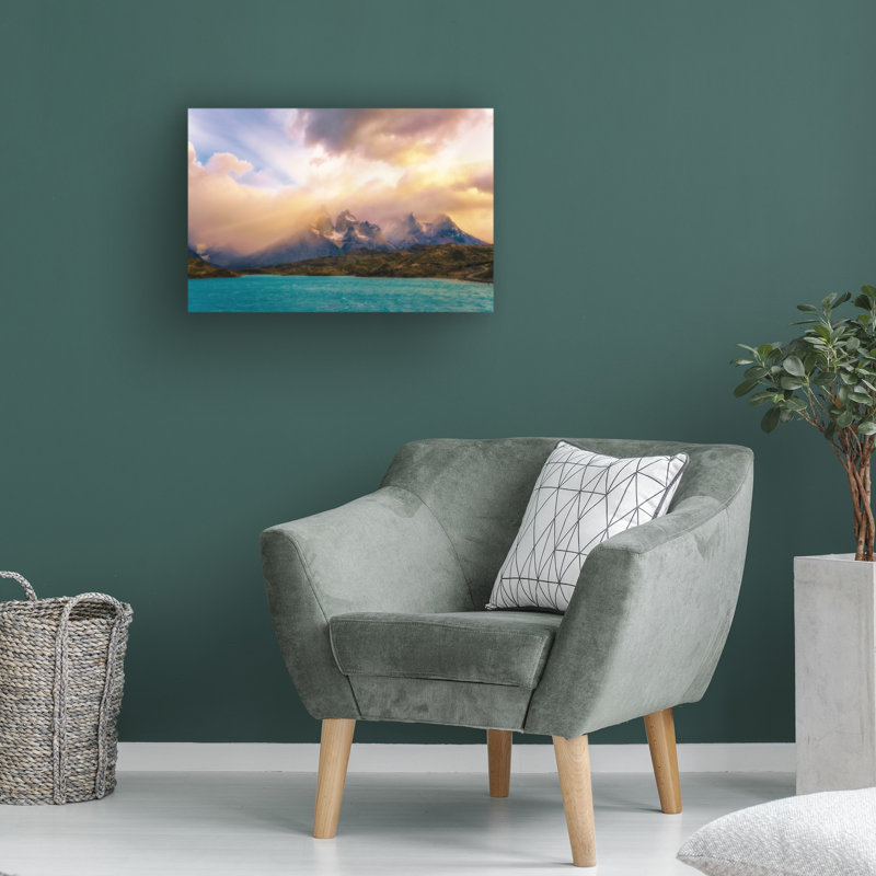 Art sur toile «bolivien» par Carlos Guevara Vivanco, H 16 po x l 24 po