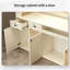 Bureau de réception moderne pour magasin de vêtements, magasin de détail et salon, comptoir avec rangement, aucun assemblage requis-1052033272