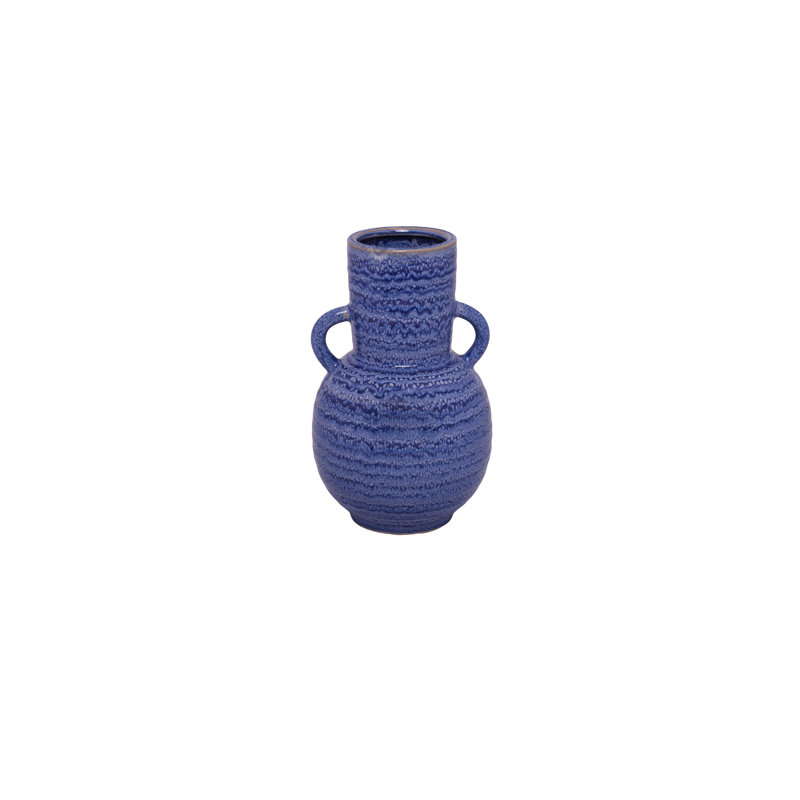 Vase en céramique bleu